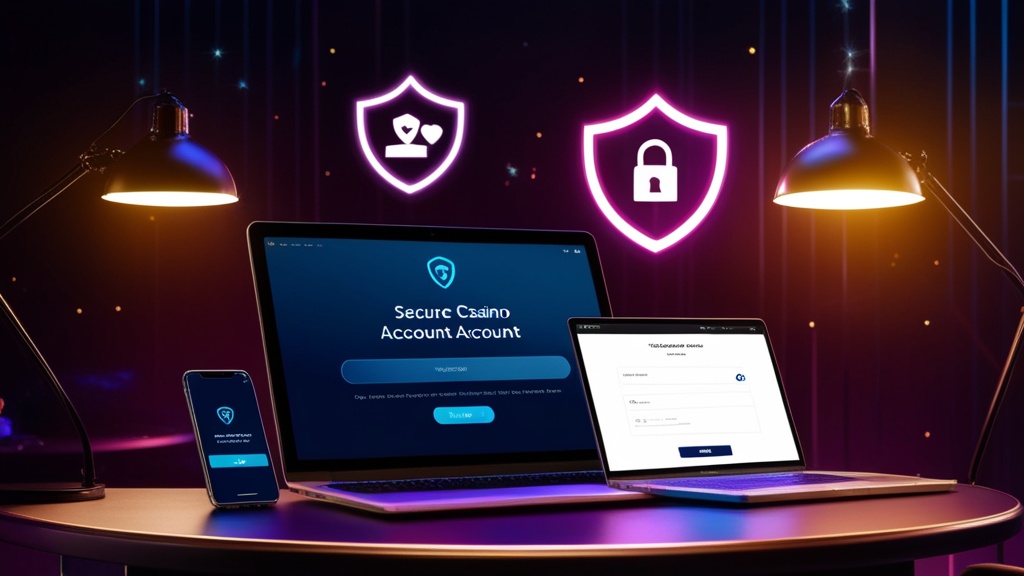 Sichere Kontoschutz-Szene mit Passwortmanager und gesperrten Geräten