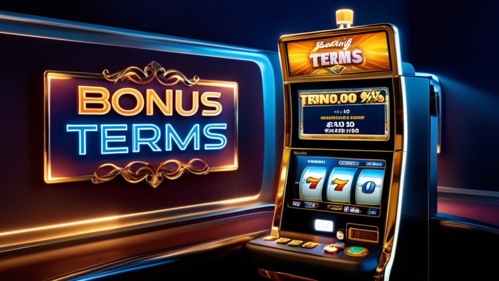 Casino bonus terms with wagering meter and expiry countdown in a dark setting