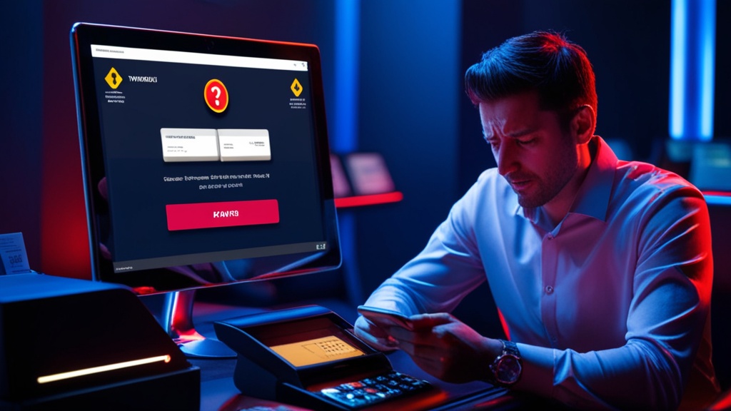 Pending casino withdrawal with warning icons and document checks